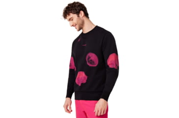 Image of Oakley Crew Neck Medusa Sweater - Mens, Virtual Pink, Medium, 461780-89D-M