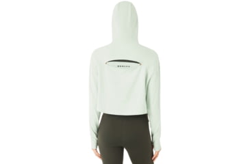 Image of Oakley Crop Fleece Hoodie - Womens, Aqua Foam, Extra Small, 561324-7B4-XS
