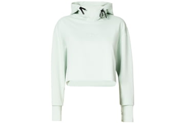 Image of Oakley Crop Fleece Hoodie - Womens, Aqua Foam, Extra Small, 561324-7B4-XS