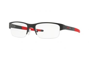 Image of Oakley CROSSLINK 0.5 OX3226 Single Vision Prescription Eyeglasses 322601-53 - Satin Black Frame, Clear Lenses
