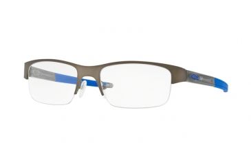 Image of Oakley CROSSLINK 0.5 OX3226 Single Vision Prescription Eyeglasses 322602-53 - Pewter Frame, Clear Lenses