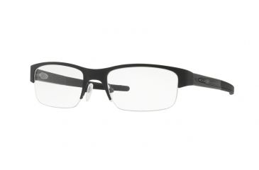 Image of Oakley CROSSLINK 0.5 OX3226 Single Vision Prescription Eyeglasses 322604-53 - Powder Coal Frame, Clear Lenses