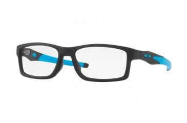 Image of Oakley CROSSLINK A MNP OX8141 Eyeglass Frames 814104-56 - Satin Black Frame, Clear Lenses