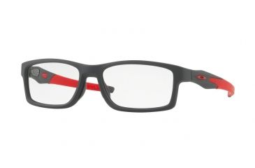 Image of Oakley CROSSLINK A MNP OX8141 Eyeglass Frames 814105-56 - Satin Pavement Frame, Clear Lenses