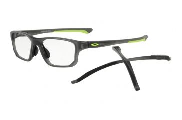Image of Oakley CROSSLINK FIT A OX8142 Bifocal Prescription Eyeglasses, 56mm, Satin Grey Smoke, OX8142-814202-56-BI