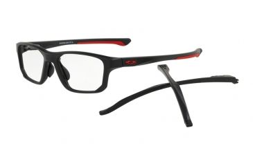 Image of Oakley CROSSLINK FIT A OX8142 Bifocal Prescription Eyeglasses, 56mm, Satin Black, OX8142-814204-56-BI