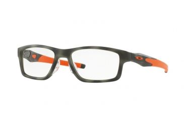 Image of Oakley CROSSLINK MNP OX8090 Bifocal Prescription Eyeglasses 809007-53 - Matte Green Tortoise Frame