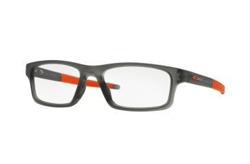 Image of Oakley Crosslink Pitch Bifocal Prescription Eyeglasses 803706-54 - Satin Grey Smoke Frame