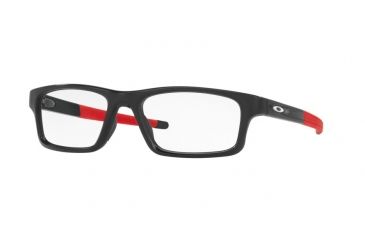 Image of Oakley Crosslink Pitch Bifocal Prescription Eyeglasses 803718-54 - Polished Black Ink Frame