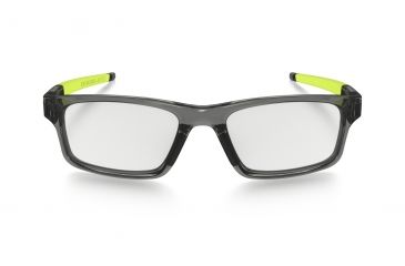 Image of Oakley Crosslink Pitch Bifocal Prescription Eyeglasses, Grey Smoke/Retina Green Frame, OX8037-0252BI