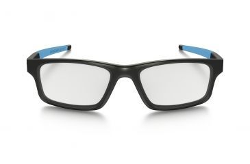 Image of Oakley Crosslink Pitch Bifocal Prescription Eyeglasses, Satin Black/Blue Frame, OX8037-0152BI