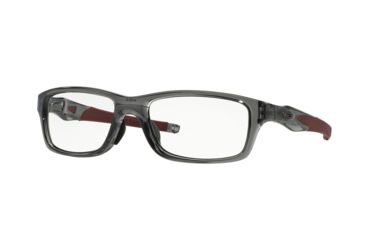 Image of Oakley CROSSLINK RANGE A OX8044 Eyeglass Frames 804403-55 - Grey Smoke/Cardinal Frame, Clear Lenses
