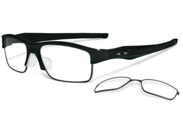 Image of Oakley Crosslink Switch Asian Fit Eyeglasses, Satin Black Frame OX3150-0156