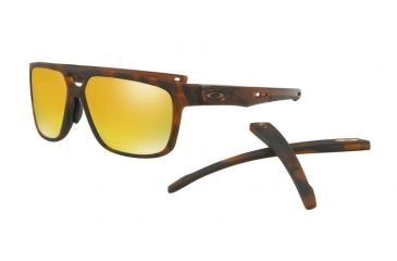 Image of Oakley CROSSRANGE PATCH A OO9391 Progressive Prescription Sunglasses OO9391-939101-60 - Lens Diameter 60 mm, Frame Color Matte Brown Tortoise