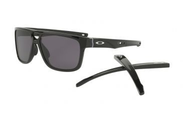 Image of Oakley CROSSRANGE PATCH OO9382 Single Vision Prescription Sunglasses OO9382-938201-60 - Lens Diameter 60 mm, Frame Color Polished Black