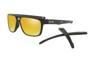 Image of Oakley CROSSRANGE PATCH OO9382 Single Vision Prescription Sunglasses OO9382-938204-60 - Lens Diameter 60 mm, Frame Color Matte Black
