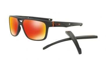 Image of Oakley CROSSRANGE PATCH OO9382 Single Vision Prescription Sunglasses OO9382-938209-60 - Lens Diameter 60 mm, Frame Color Matte Carbon