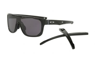 Image of Oakley CROSSRANGE SHIELD A OO9390 Single Vision Prescription Sunglasses OO9390-939001-31 - Lens Diameter 131 mm, Lens Diameter 31 mm, Frame Color Polished Black
