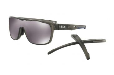 Image of Oakley CROSSRANGE SHIELD A OO9390 Single Vision Prescription Sunglasses OO9390-939002-31 - Lens Diameter 131 mm, Lens Diameter 31 mm, Frame Color Matte Grey Smoke