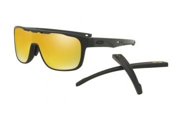Image of Oakley CROSSRANGE SHIELD A OO9390 Single Vision Prescription Sunglasses OO9390-939004-31 - Lens Diameter 131 mm, Lens Diameter 31 mm, Frame Color Matte Black
