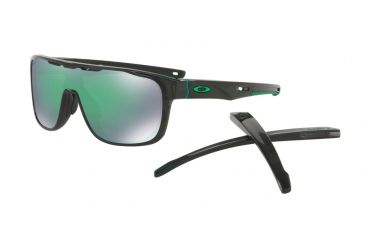 Image of Oakley CROSSRANGE SHIELD OO9387 Progressive Prescription Sunglasses OO9387-938703-31 - Lens Diameter 131 mm, Lens Diameter 31 mm, Frame Color Black Ink