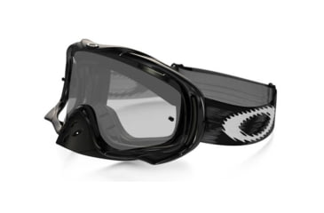 Image of Oakley Crowbar MX Goggles, Jet Black/Dual Clear, 59-456