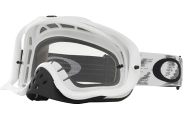 Image of Oakley Crowbar MX Goggles, Matte White/Clear, 57-952