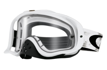 Image of Oakley Crowbar MX Goggles, Matte White/Dual Clear, 59-457