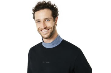Image of Oakley Cycling Collar Utility Long Sleeve Tee - Men's, Blackout, Medium 434238-02E-M