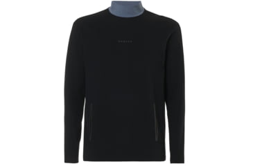 Image of Oakley Cycling Collar Utility Long Sleeve Tee - Men's, Blackout, Medium 434238-02E-M