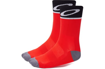 Image of Oakley Cycling Socks - Mens, Red Line, Medium, 93285-465-M