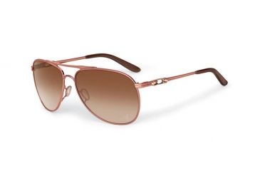 Image of Oakley Daisy Chain Tone It Up Series Sunglasses, Grapefruit Pearl Frame, Dark Brown Gradient Lens OO4062-13