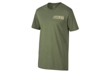 Image of Oakley Death Card SI Tee, Worn Olive, Medium 455388-79B-MD