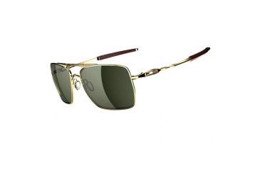 Image of Oakley Deviation Polished Gold Frame w/ Dark Grey Lenses Men's Sunglasses OO4061-02