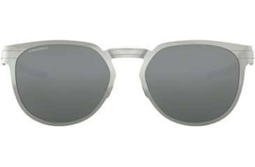Image of Oakley DIECUTTER OO4137 Sunglasses 413701-55 - Satin Chrome Frame, Prizm Black Lenses