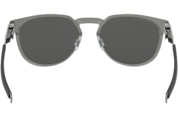 Image of Oakley DIECUTTER OO4137 Sunglasses 413701-55 - Satin Chrome Frame, Prizm Black Lenses