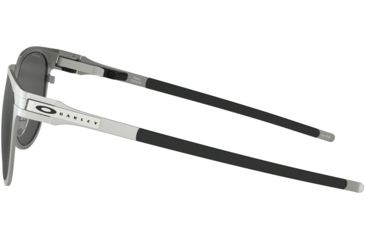 Image of Oakley DIECUTTER OO4137 Sunglasses 413701-55 - Satin Chrome Frame, Prizm Black Lenses