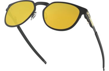 Image of Oakley DIECUTTER OO4137 Sunglasses 413703-55 - Satin Black Frame, 24K Iridium Lenses