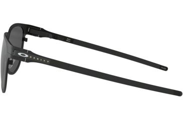 Image of Oakley DIECUTTER OO4137 Sunglasses 413705-55 - Satin Black Frame, Black Iridium Polarized Lenses