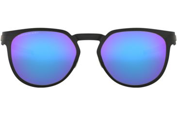 Image of Oakley DIECUTTER OO4137 Sunglasses 413706-55 - Satin Black Frame, Violet Iridium Polarized Lenses