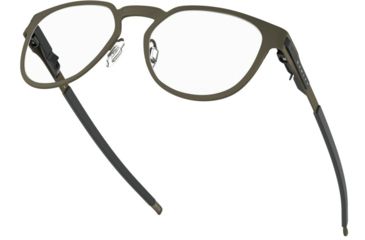Image of Oakley DIECUTTER RX OX3229 Eyeglass Frames 322902-50 - Pewter Frame, Clear Lenses