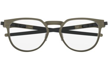 Image of Oakley DIECUTTER RX OX3229 Eyeglass Frames 322902-50 - Pewter Frame, Clear Lenses