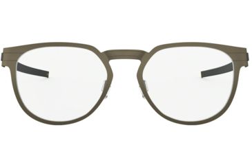 Image of Oakley DIECUTTER RX OX3229 Eyeglass Frames 322902-52 - Pewter Frame, Clear Lenses