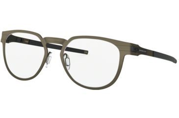 Image of Oakley DIECUTTER RX OX3229 Eyeglass Frames 322902-52 - Pewter Frame, Clear Lenses
