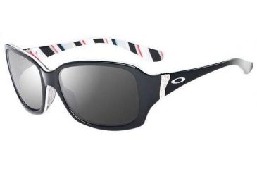 Image of Oakley Discreet Black w/ Stripes Frame w/ GreyPolarized Lenses Sunglasses OO2012-06
