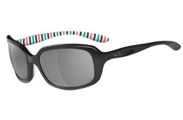 Image of Oakley Disguise Black Peppermint Frame w/ Grey Polarized Lenses Sunglasses OO2030-05