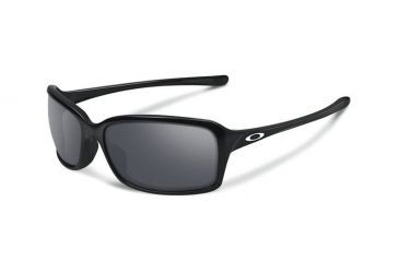 Image of Oakley Dispute Womens Sunglasses, Polished Black Frame, Black Iridium Lens OO9233-02