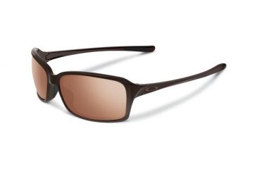 Image of Oakley Dispute Womens Sunglasses, Chocolate Sin Frame, VR28 Black Iridium Lens OO9233-03