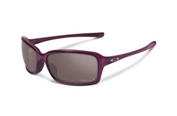 Image of Oakley Dispute Womens Sunglasses, Crystal Raspberry Frame, OO Grey Polarized Lens OO9233-04
