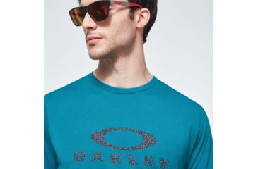 Image of Oakley Dots Ellipse Short Sleeve Tee - Mens, Forest Town, Extra Small, FOA400260-74F-XS